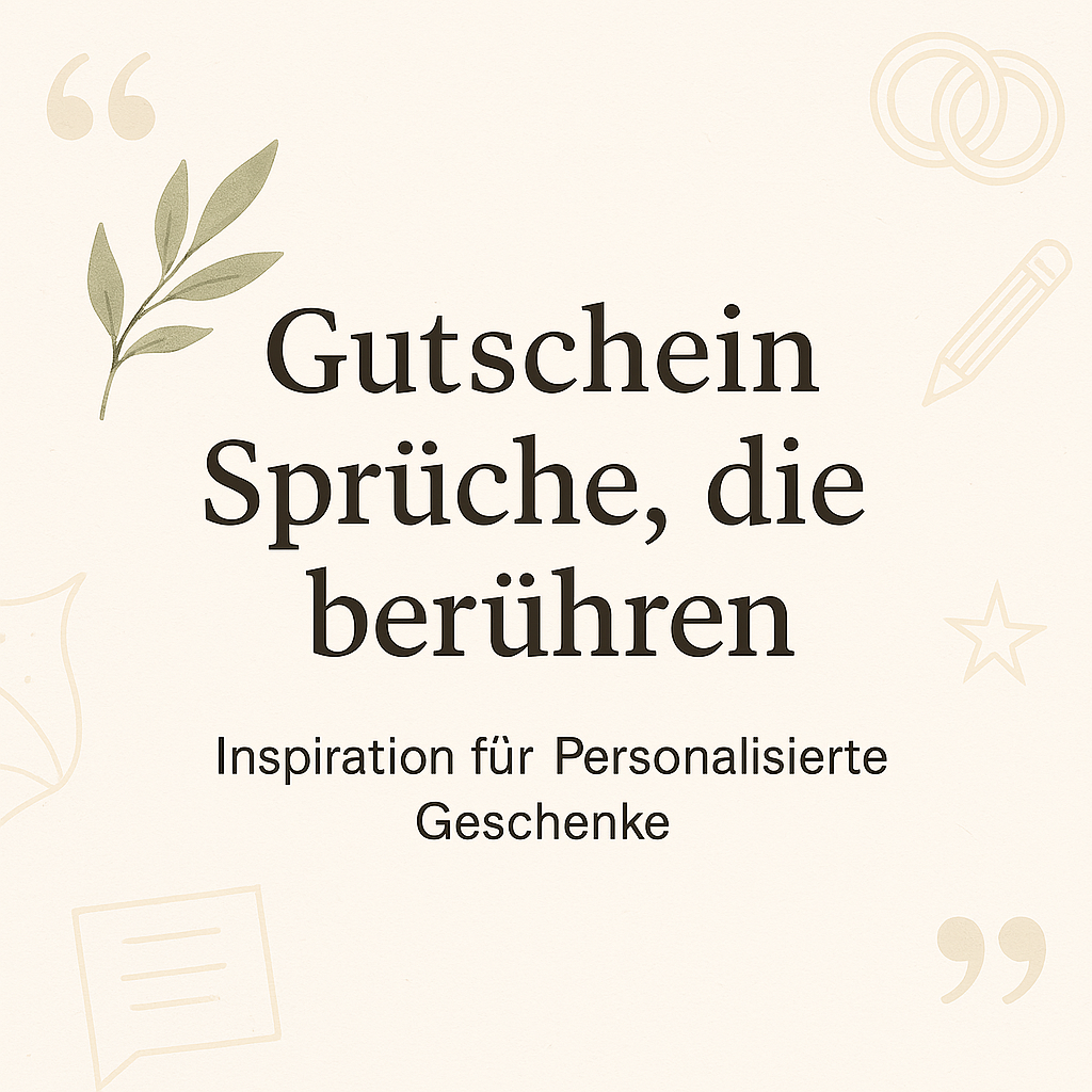 Spruch Zum Gutschein