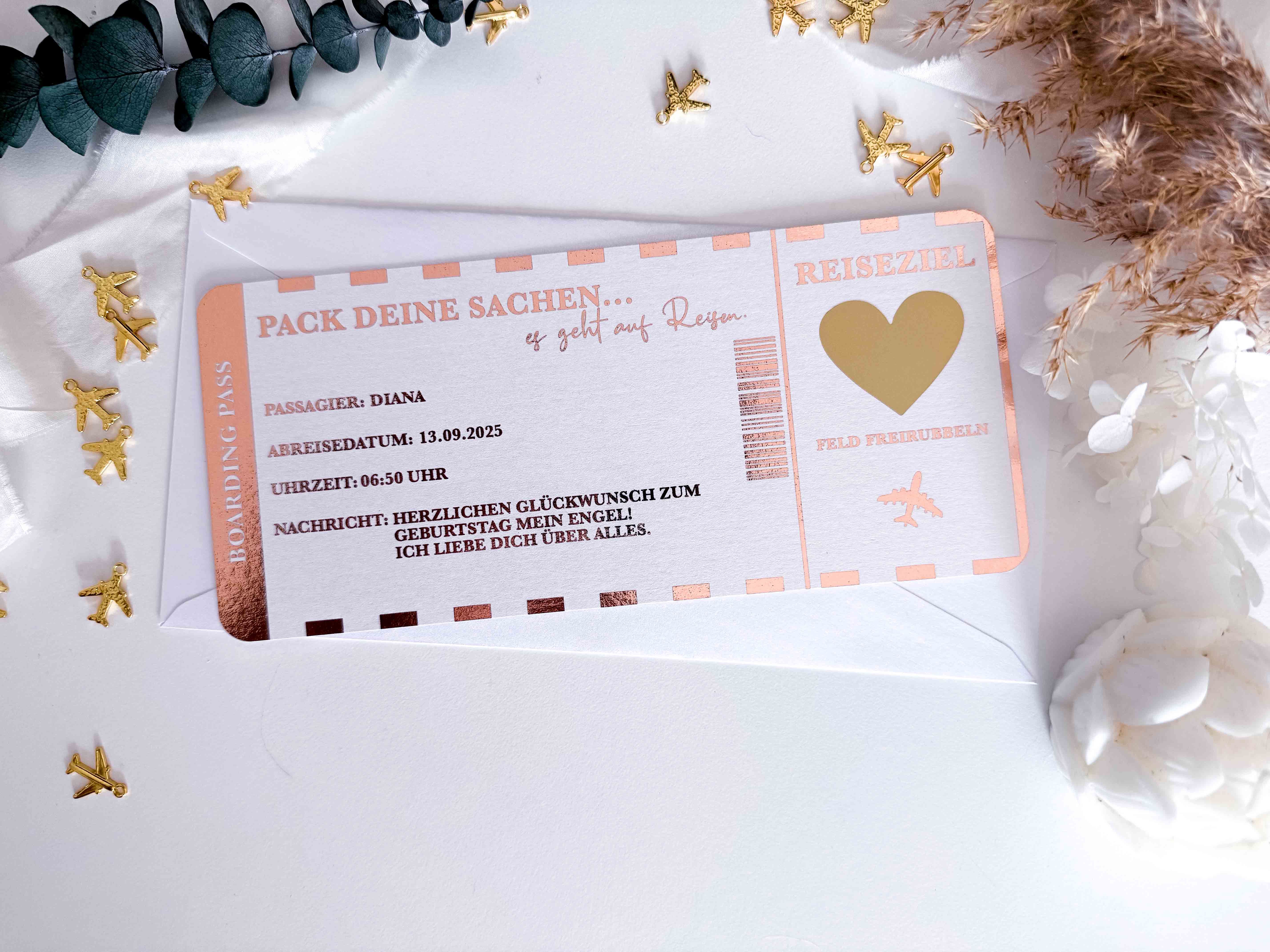 Reisegutschein verschenken • Gutschein Personalisiert • Geschenk für Reiseliebhaber