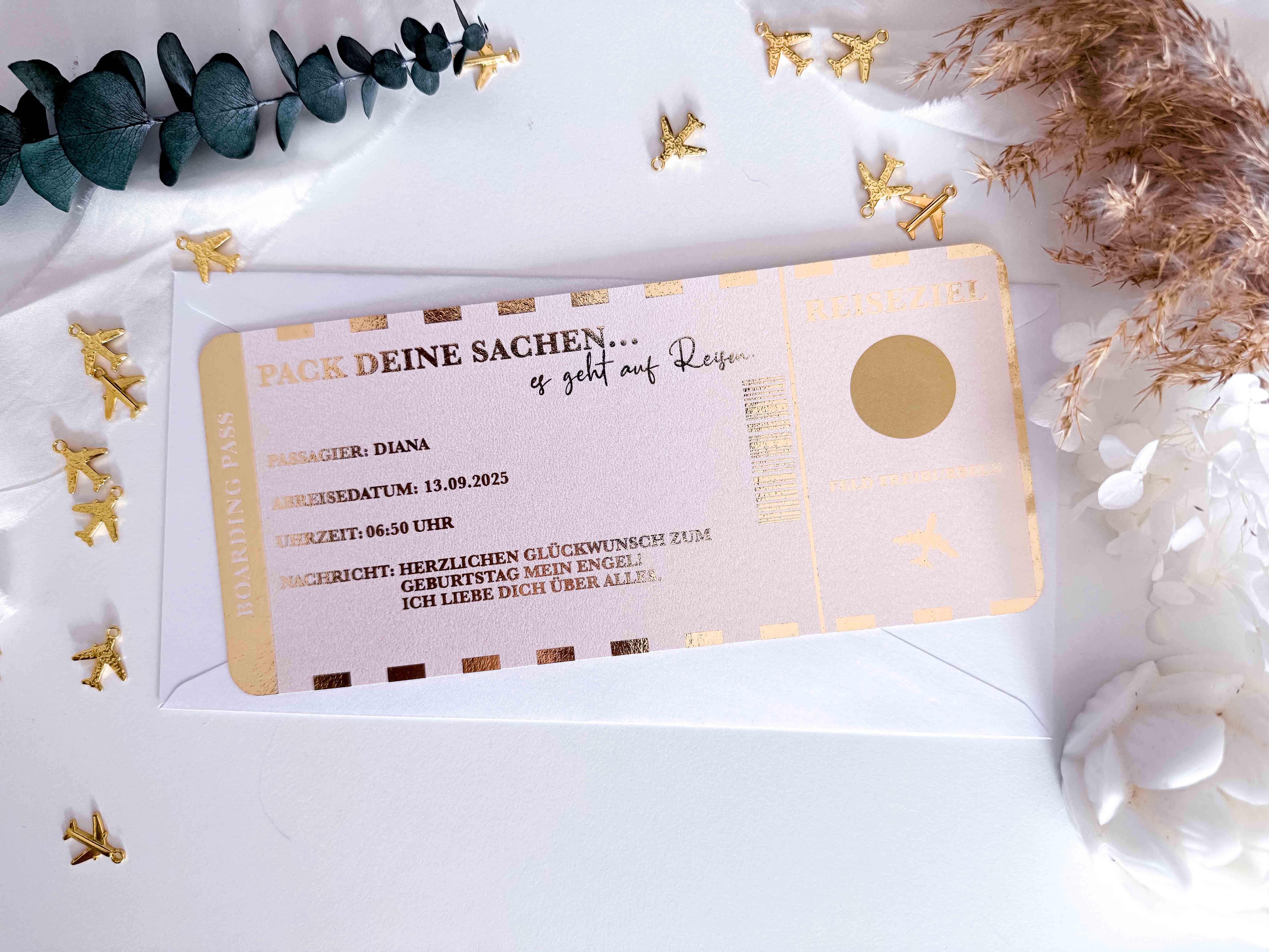 Reisegutschein verschenken • Gutschein Personalisiert • Geschenk für Reiseliebhaber