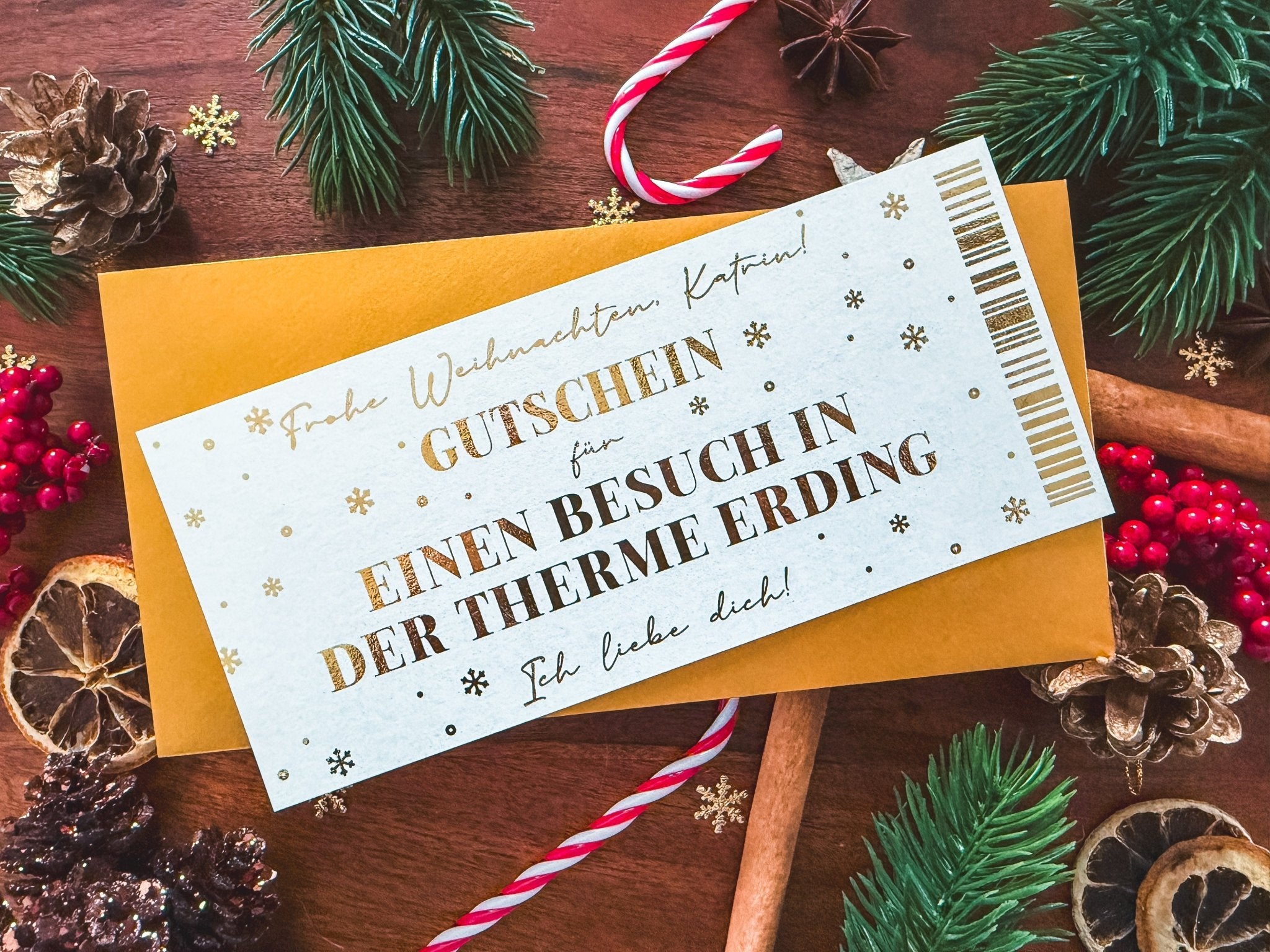 Personalisiertes Weihnachtsgeschenk | Personalisierter individueller Weihnachtsgutschein |Γberraschungsgeschenk | Weihnachtsgeschenkideen - funkenschauer