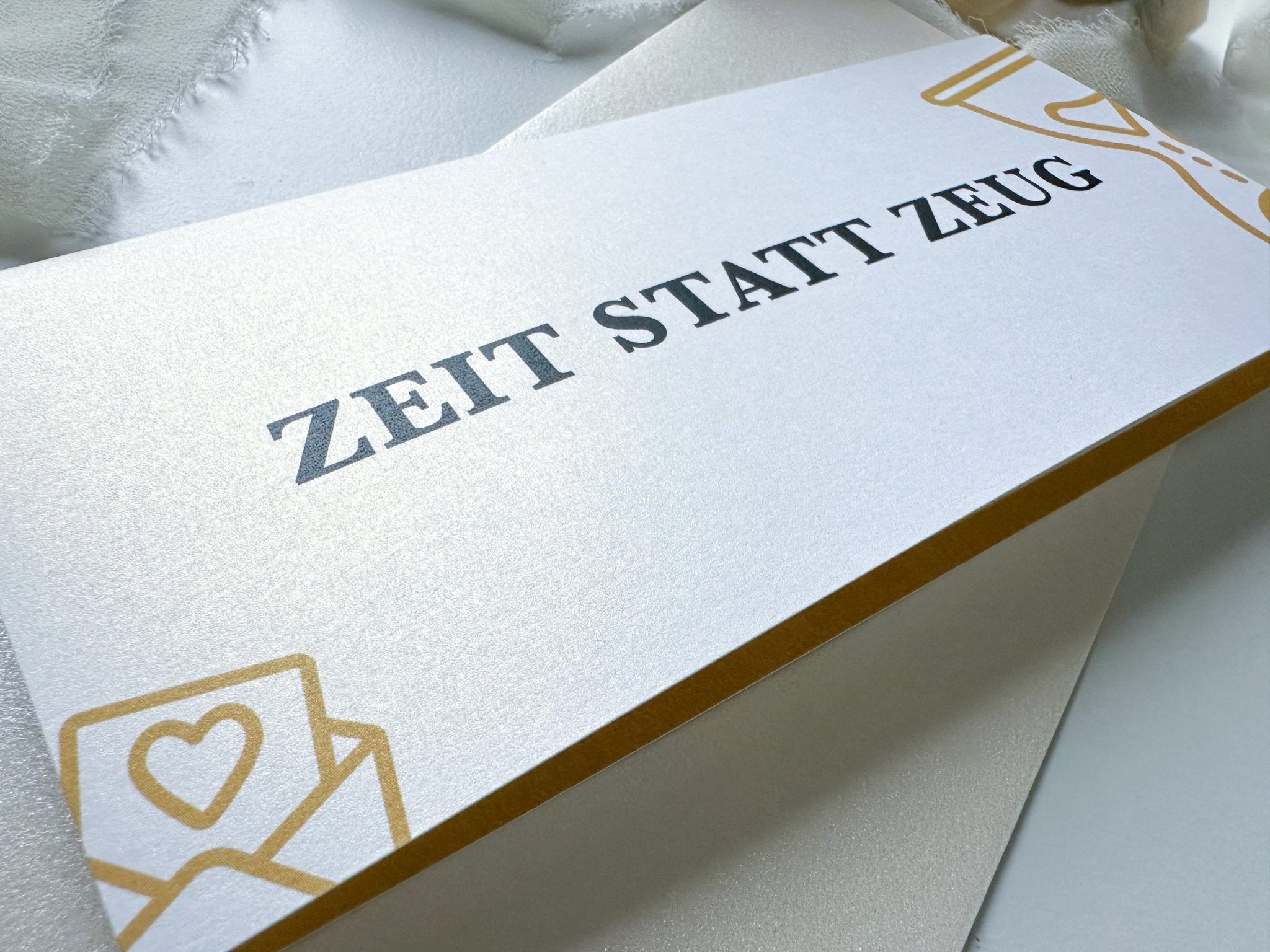 Gutschein Zeit statt Zeug Personalisiert aufklappbar | 17 Farben | Rubbelkarte | Geschenk Geburtstag | gemeinsame Zeit | Weihnachten - funkenschauer