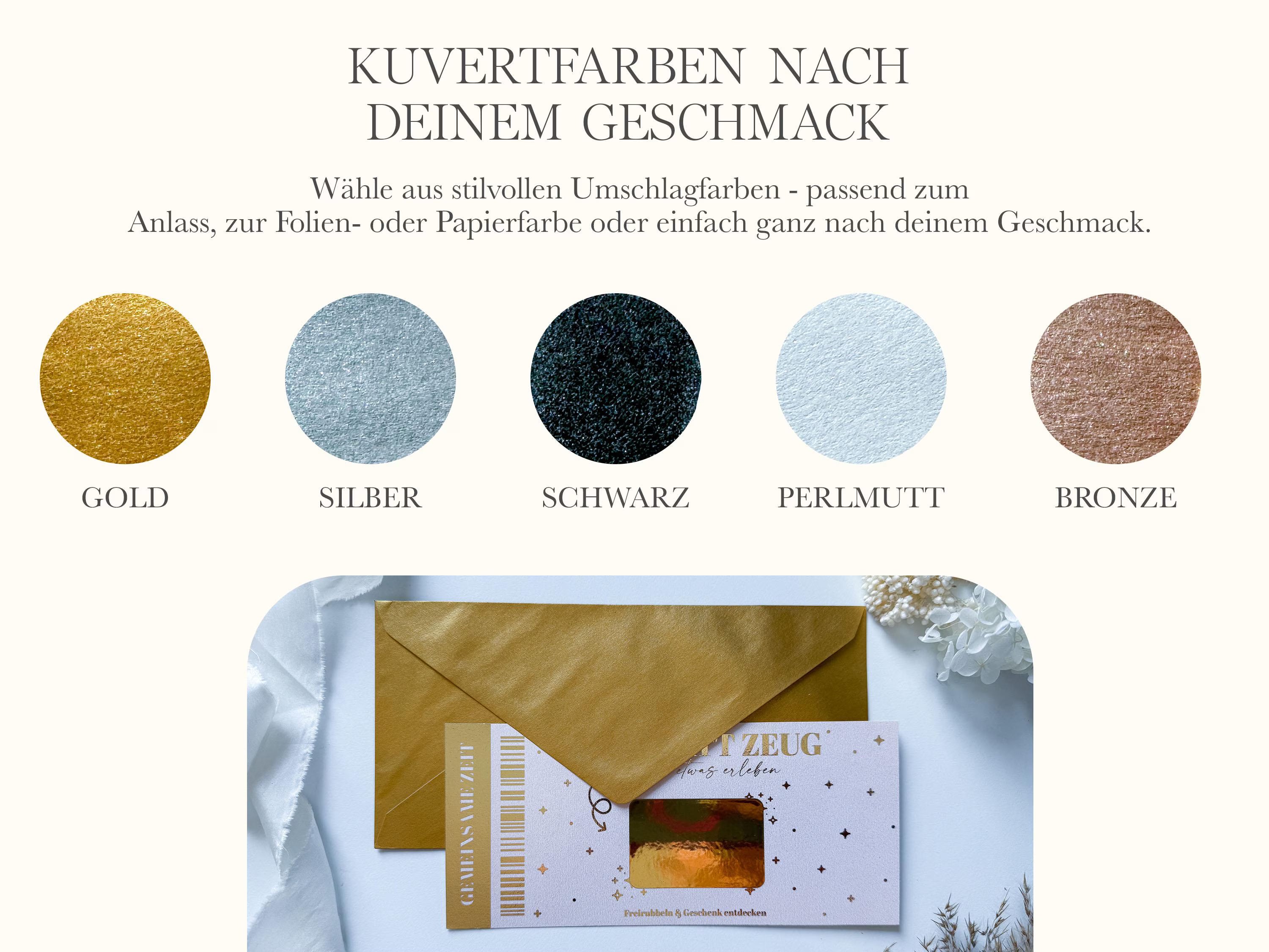 Gutschein Zeit statt Zeug personalisiert - personalisierter Gutschein • Rubbelkarte • Gutschein zu verschenken • gemeinsame Zeit