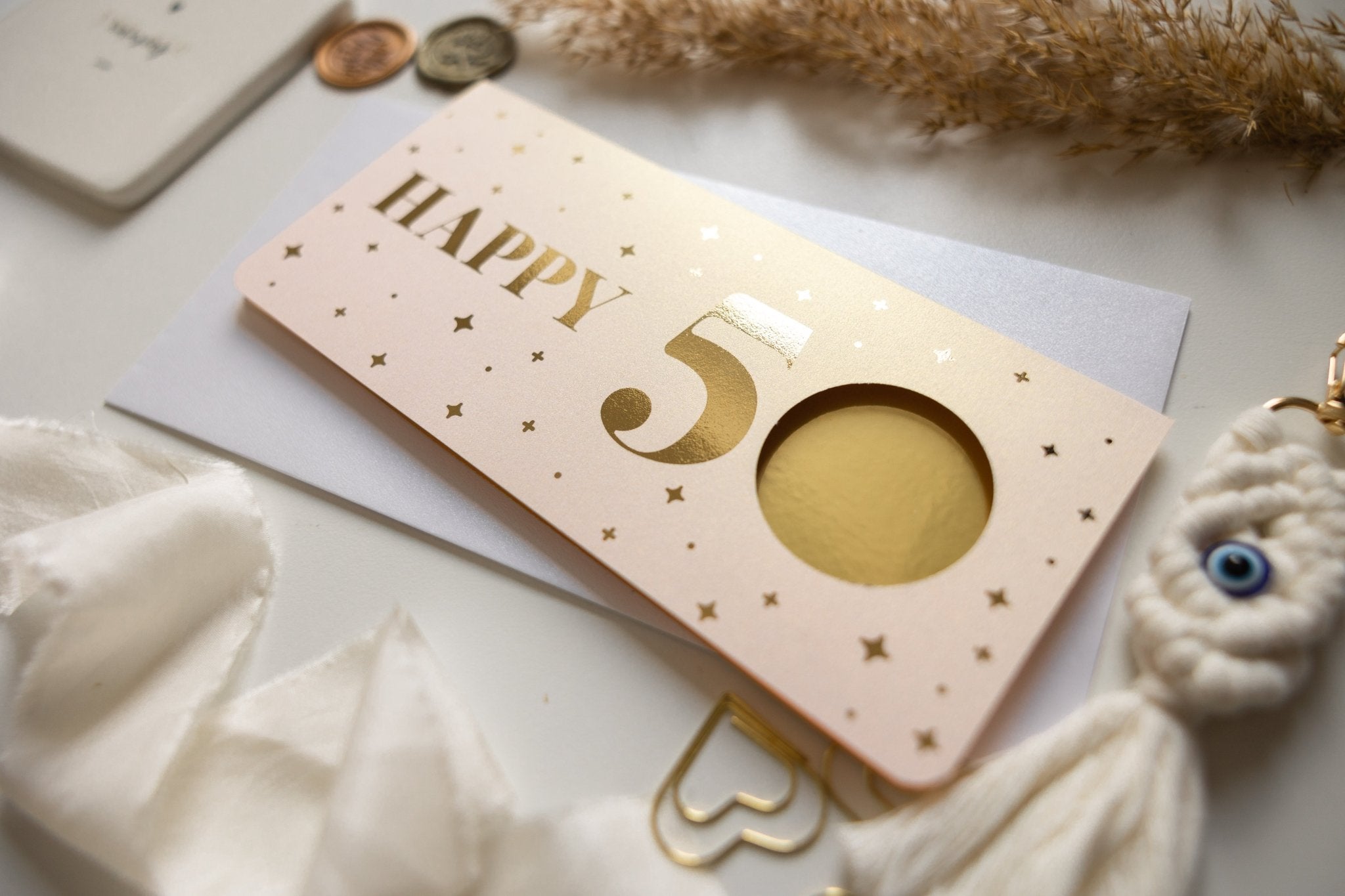 Personalisierter Geburtstagsgutschein runder Geburtstag mit Rubbelfeld zum Aufklappen, Geschenkidee für runde Geburtstage, individuelles Geschenk - funkenschauer