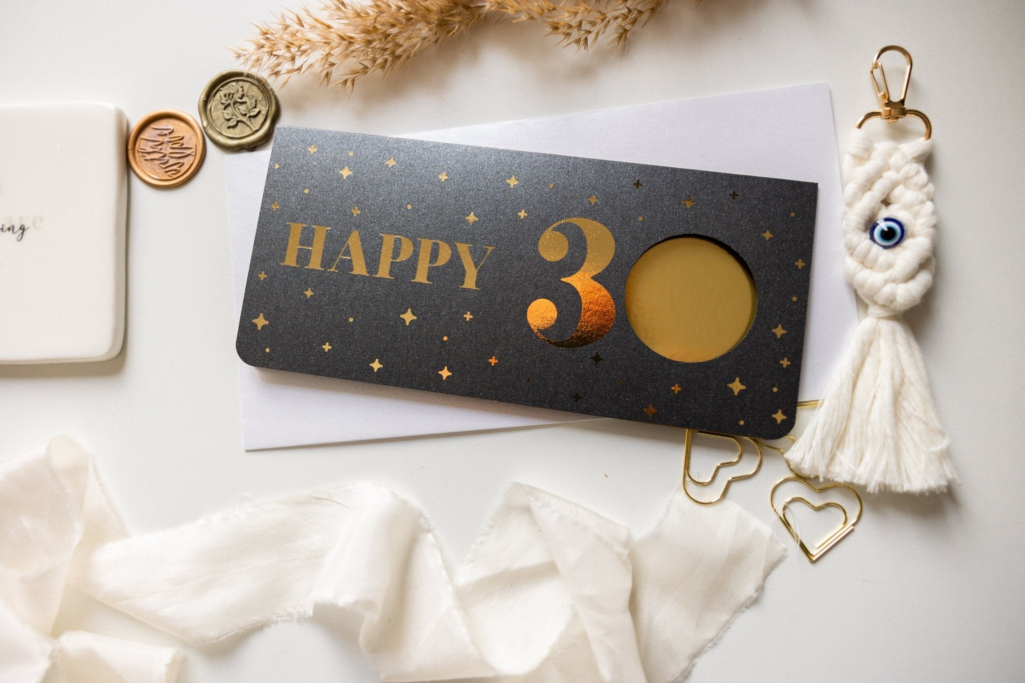 Personalisierter Geburtstagsgutschein runder Geburtstag mit Rubbelfeld zum Aufklappen, Geschenkidee für runde Geburtstage, individuelles Geschenk - funkenschauer